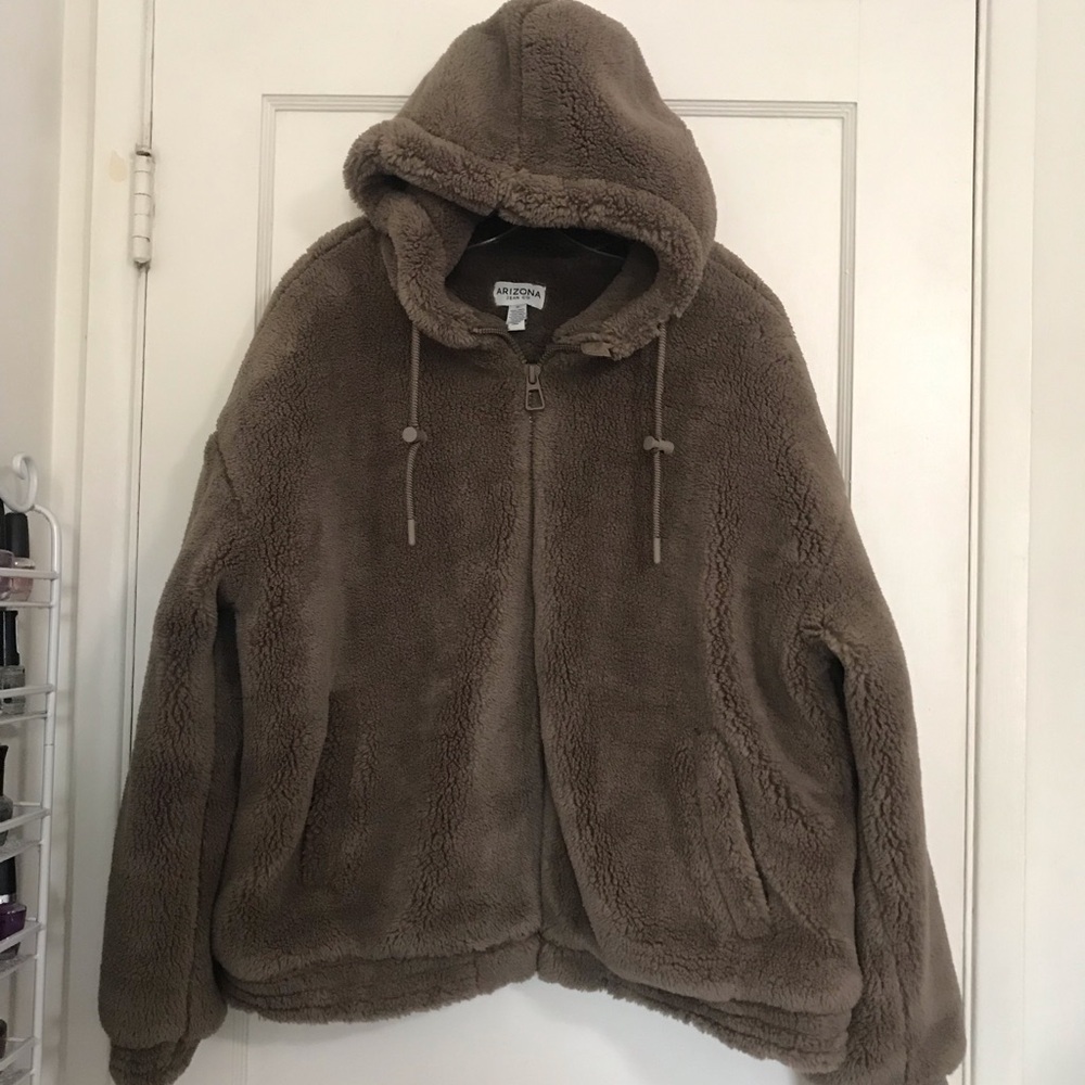 ✔️NWT Cozy Brown Arizona Hoodie Jacket 🧥